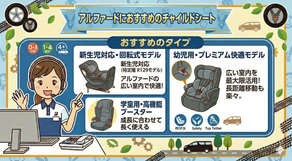 アルファードおすすめチャイルドシート7選を現役整備士が厳選