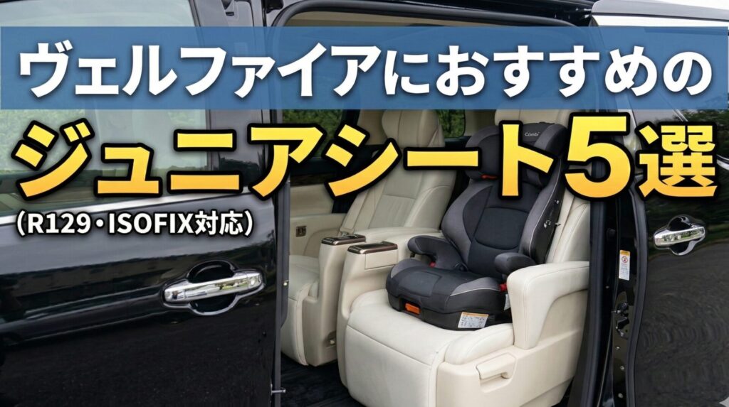 ヴェルファイアおすすめジュニアシート5選を現役整備士が厳選